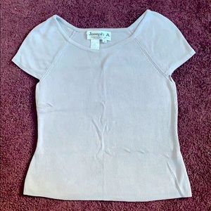 Grey Silk Short-sleeve Shirt